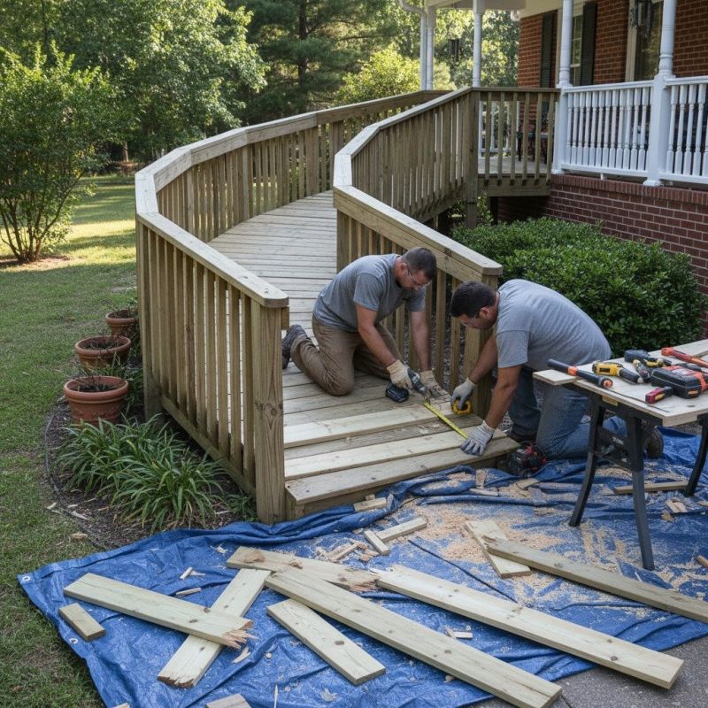 Local Wheelchair Ramp Installation pros at work
