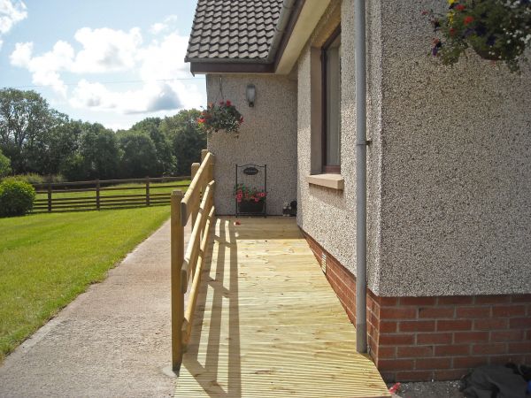 Hardwood Ramp Installation